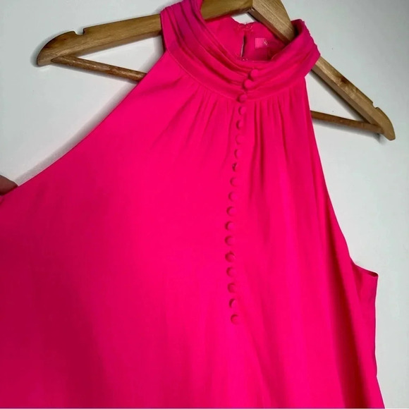 Lilly Pulitzer Hot Pink Kristine Halter Top Size Large - Picture 4 of 9